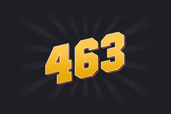 463 알파벳 463 — 스톡 벡터