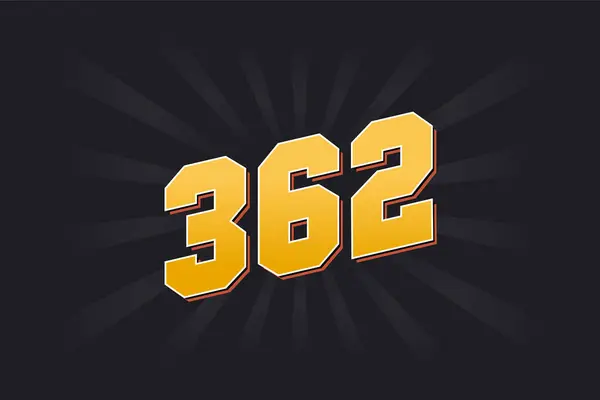 362 알파벳 362 — 스톡 벡터