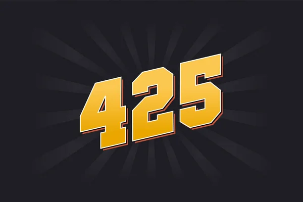 425 알파벳 425 — 스톡 벡터