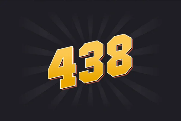 438 알파벳 438 — 스톡 벡터
