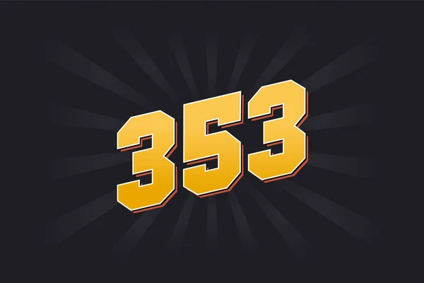 353 알파벳 353 — 스톡 벡터