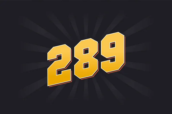 289 알파벳 289 — 스톡 벡터