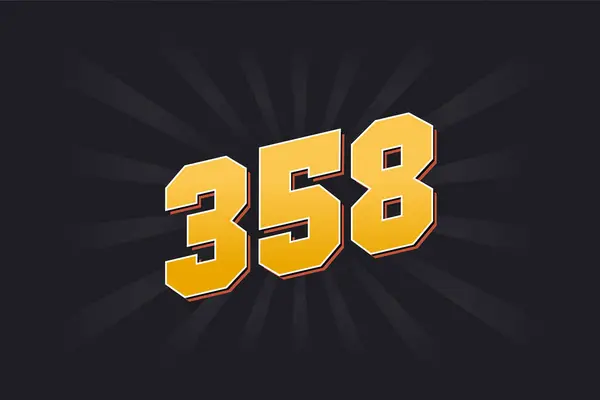 358 알파벳 358 — 스톡 벡터