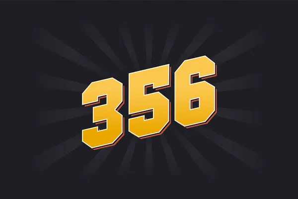 356 알파벳 356 — 스톡 벡터