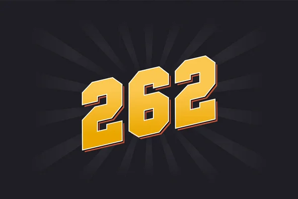 262 알파벳 262 — 스톡 벡터