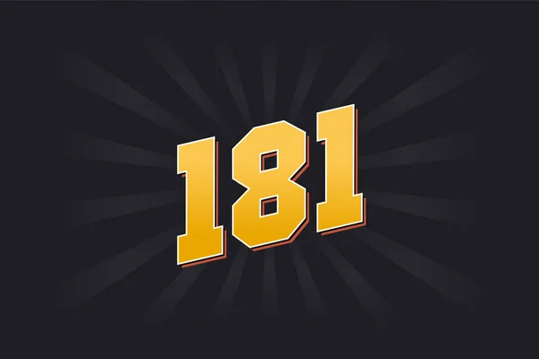181 알파벳 181 — 스톡 벡터