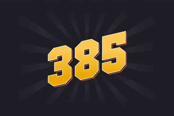 385 알파벳 385 — 스톡 벡터