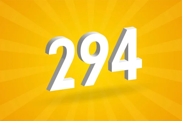 294 알파벳 294 노란색 — 스톡 벡터
