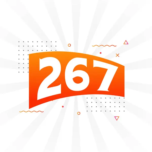 267 알파벳 267 — 스톡 벡터