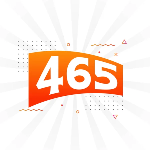 465 알파벳 벡터와 465 — 스톡 벡터