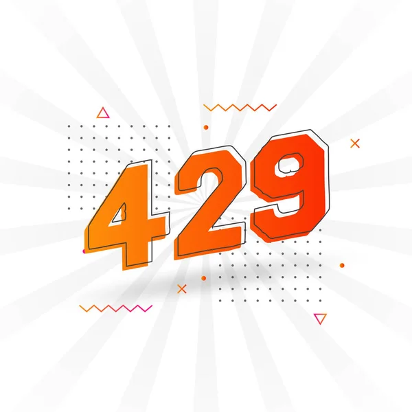 429 알파벳 벡터와 429 — 스톡 벡터