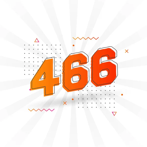 466 알파벳 벡터와 466 — 스톡 벡터
