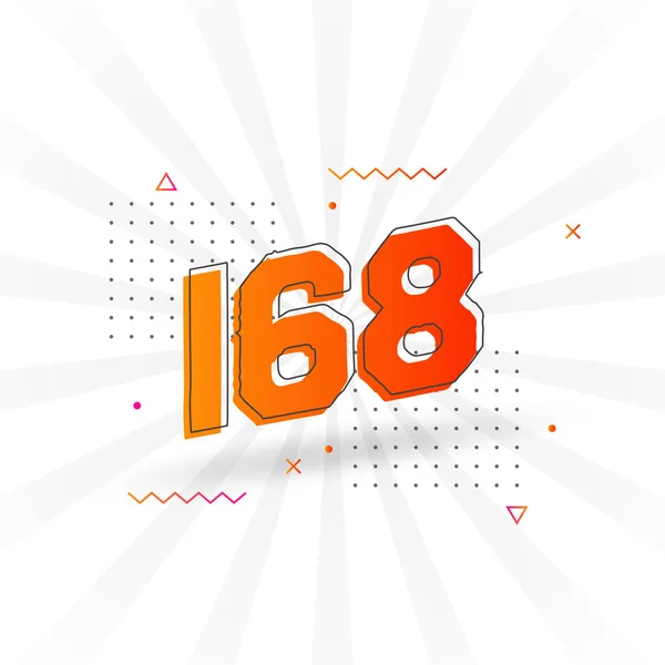 168 알파벳 168 — 스톡 벡터