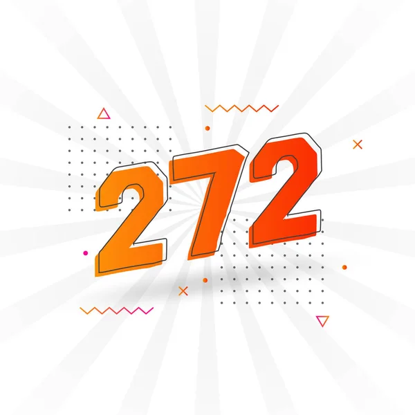 272 Número Vector Fuente Alfabeto Número 272 Con Vector Stock — Archivo Imágenes Vectoriales