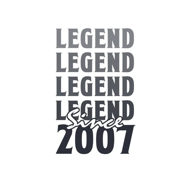 Легенда 2007 Року Народилася 2007 Році — стоковий вектор
