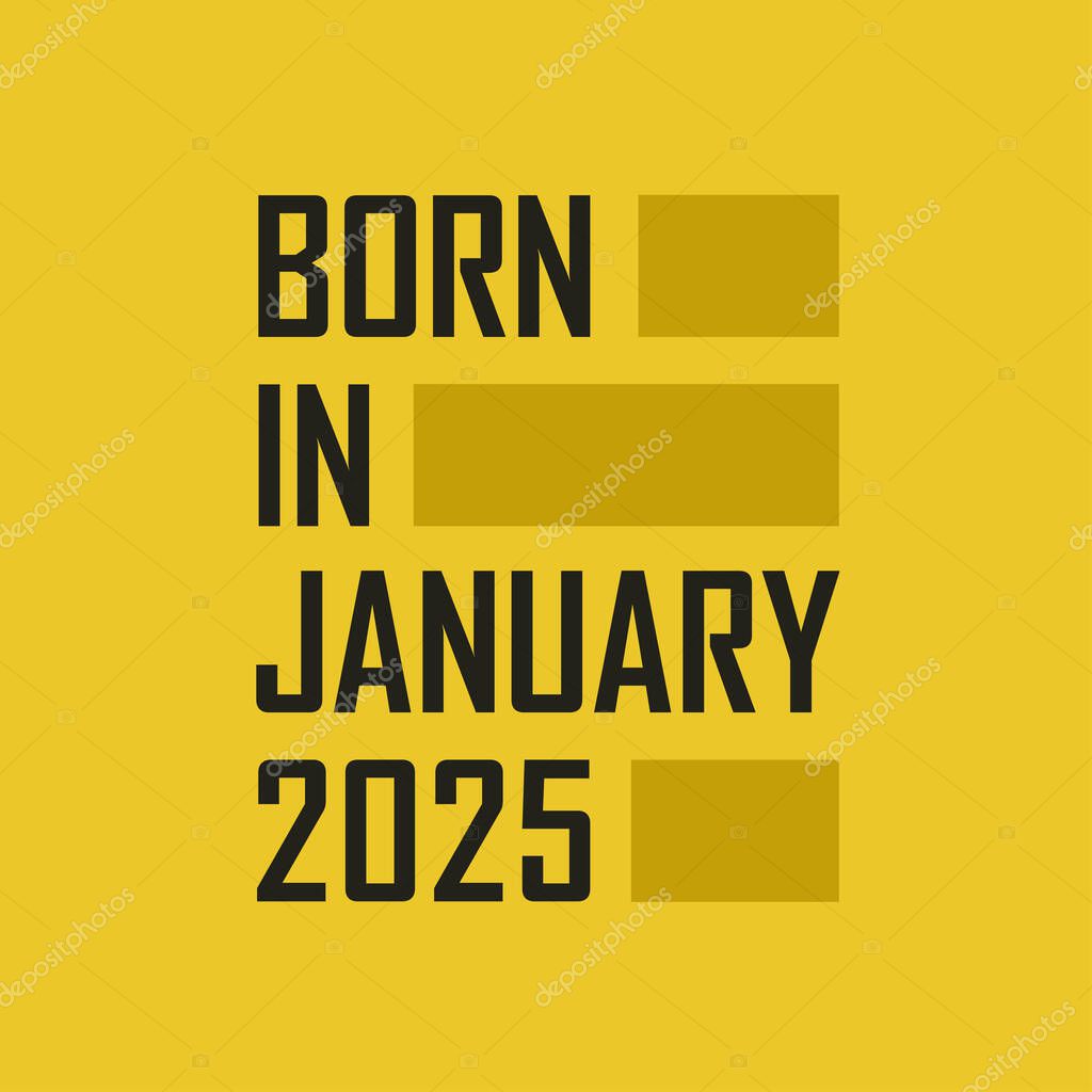 Nacido en enero 2025 Camiseta de feliz cumpleaños para enero 2025 2023