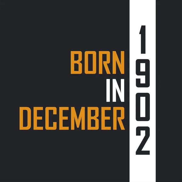 Γεννημένος Τον Δεκέμβριο Του 1902 Ηλικία Τελειότητας Σχέδια Γενεθλίων Για — Διανυσματικό Αρχείο