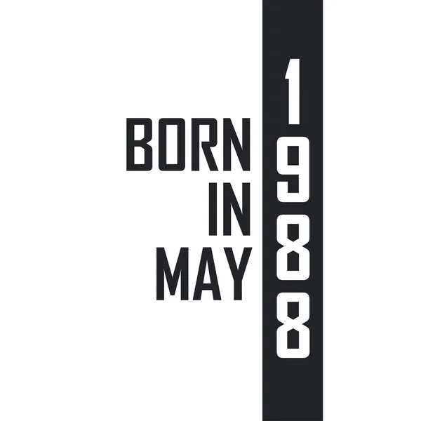 Родился Мае 1988 Года День Рождения Тех Родился Мае 1988 — стоковый вектор