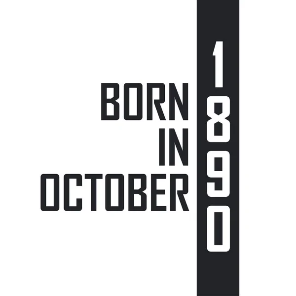 Ekim 1890 Doğumlu — Stok Vektör