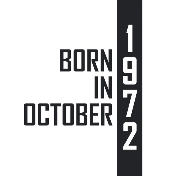 Geboren Oktober 1972 — Stockvector
