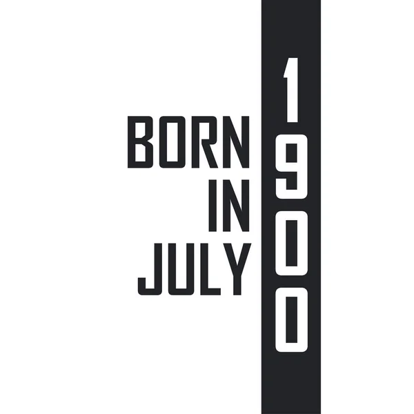 Γεννήθηκε Τον Ιούλιο Του 1900 Γιορτή Γενεθλίων Για Όσους Γεννήθηκαν — Διανυσματικό Αρχείο