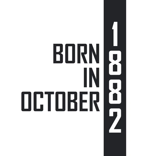 Född Oktober 1882 — Stock vektor