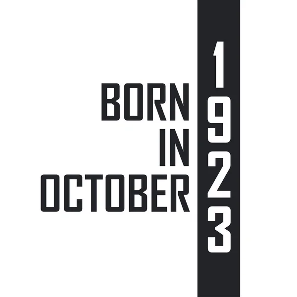 Ekim 1923 Doğumlu — Stok Vektör