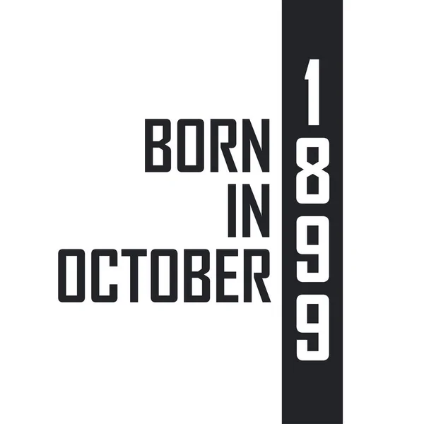 1899年10月出生 — 图库矢量图片