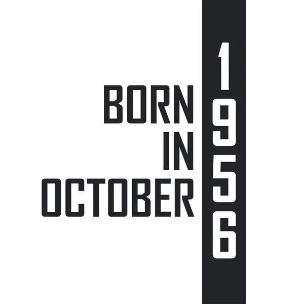 Nacido Octubre 1956 — Archivo Imágenes Vectoriales