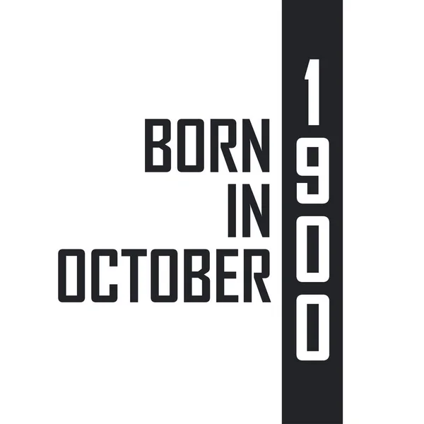 Ekim 1900 Doğumlu — Stok Vektör