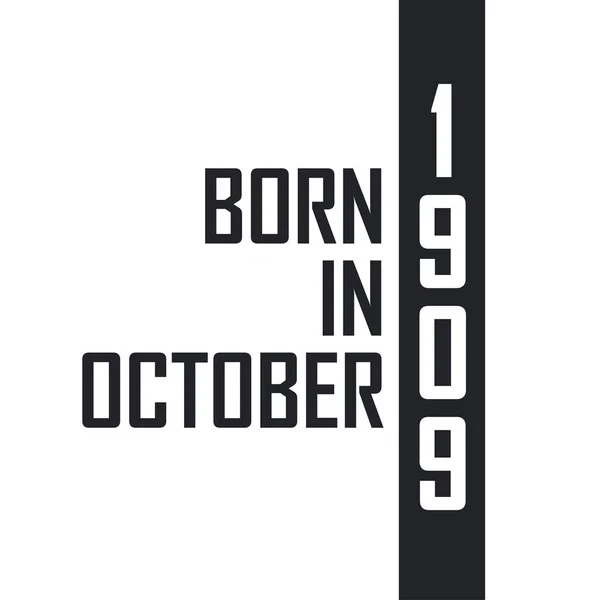 Doğum Ekim 1909 — Stok Vektör