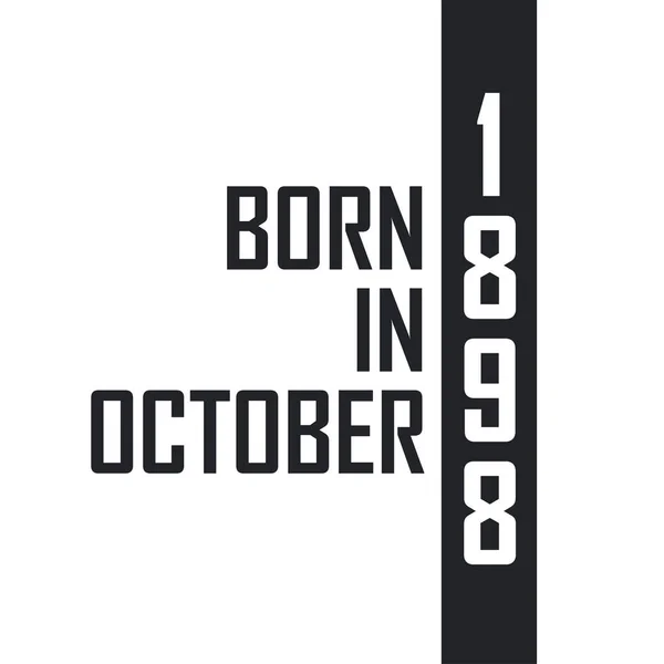 Born October 1898 — Stock Vector