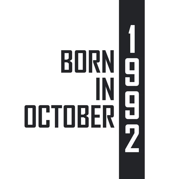 Nacido Octubre 1992 — Vector de stock