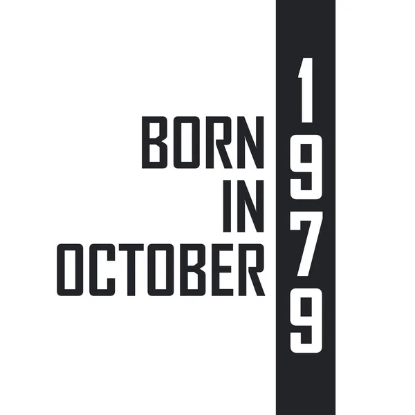 Geboren Oktober 1979 — Stockvector
