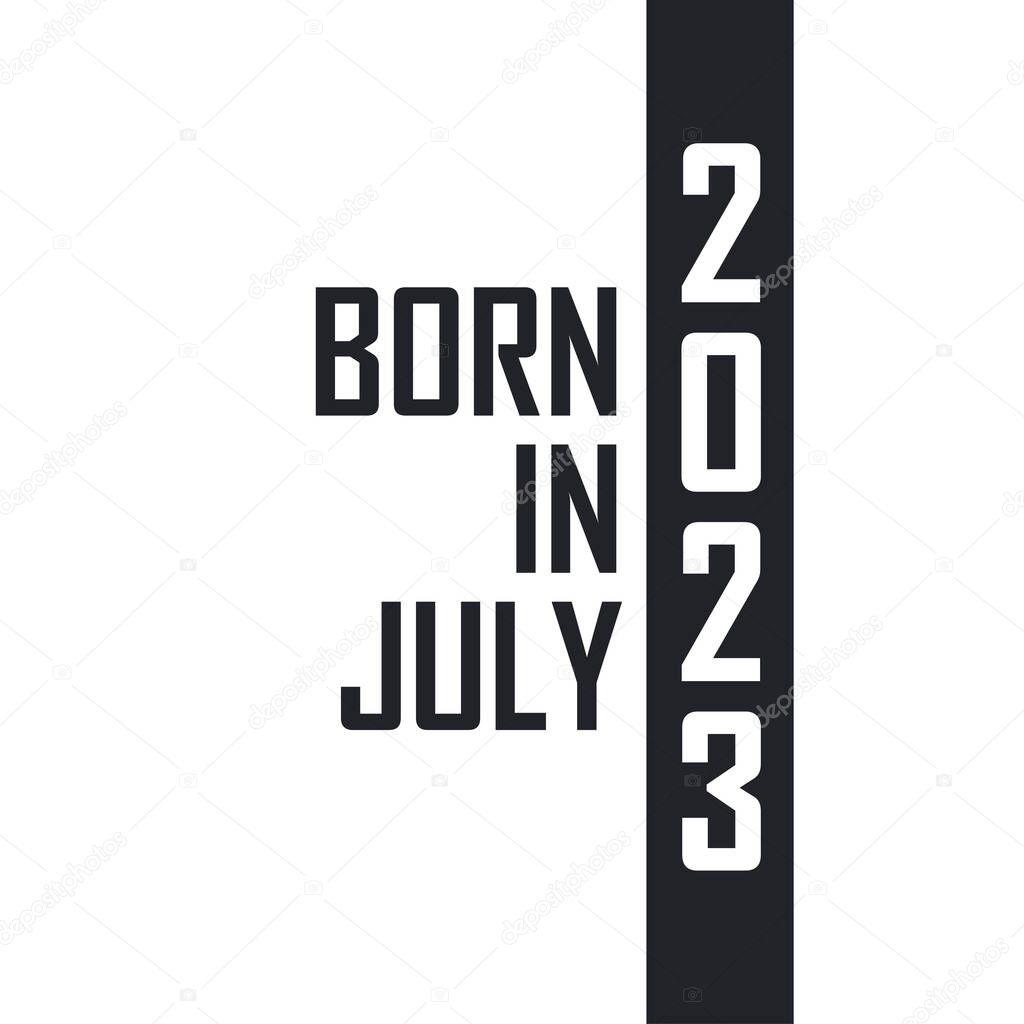Nacido en julio de 2023. Celebración de cumpleaños para los nacidos en