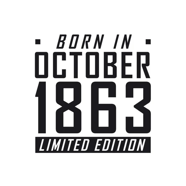 Родился Октябре 1863 Года День Рождения Тех Родился Октябре 1863 — стоковый вектор