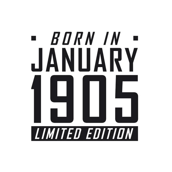 Родился Январе 1905 Года День Рождения Тех Родился Январе 1905 — стоковый вектор