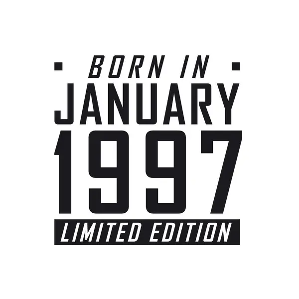 Γεννήθηκε Τον Ιανουάριο Του 1997 Στην Limited Edition Γιορτή Γενεθλίων — Διανυσματικό Αρχείο