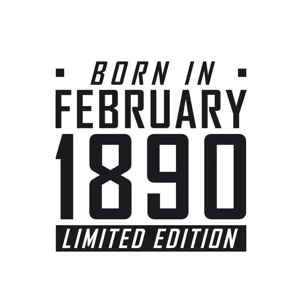 Родился Феврале 1890 Года День Рождения Тех Родился Феврале 1890 — стоковый вектор