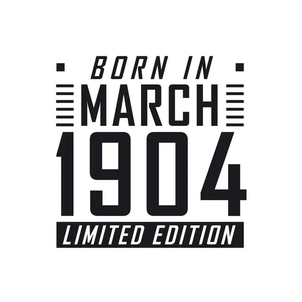 Родился Марте 1904 Года День Рождения Тех Родился Марте 1904 — стоковый вектор