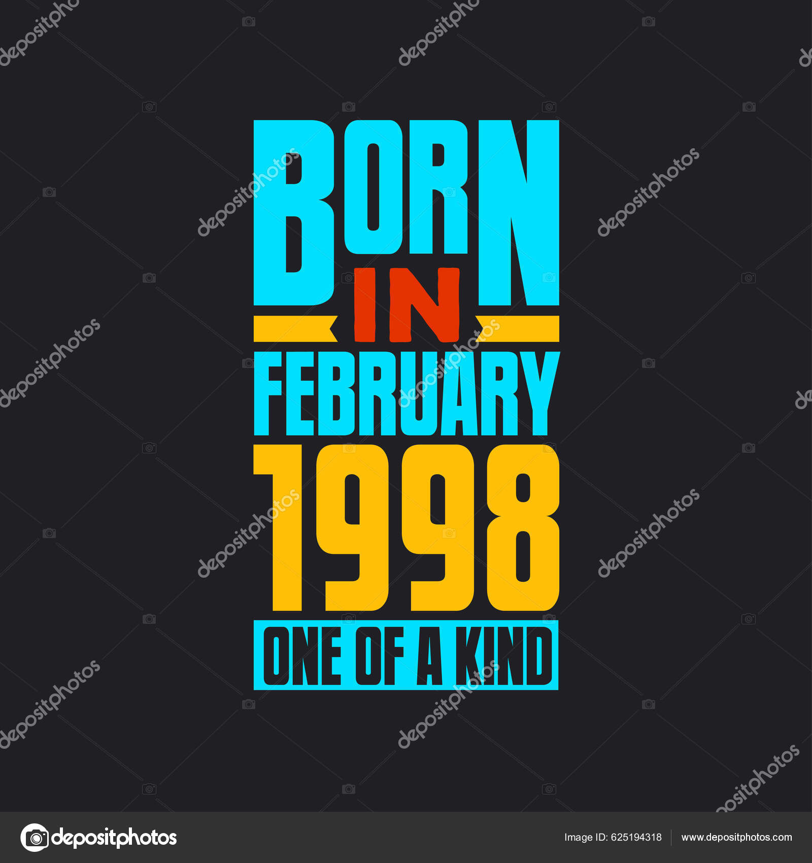 Geboren Februar 1998 Unikat Stolzes Geburtstagsgeschenk 1998