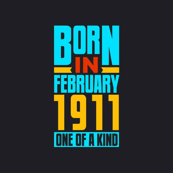 Γεννήθηκε Τον Φεβρουάριο Του 1911 Μοναδικό Στο Είδος Του Περήφανος — Διανυσματικό Αρχείο