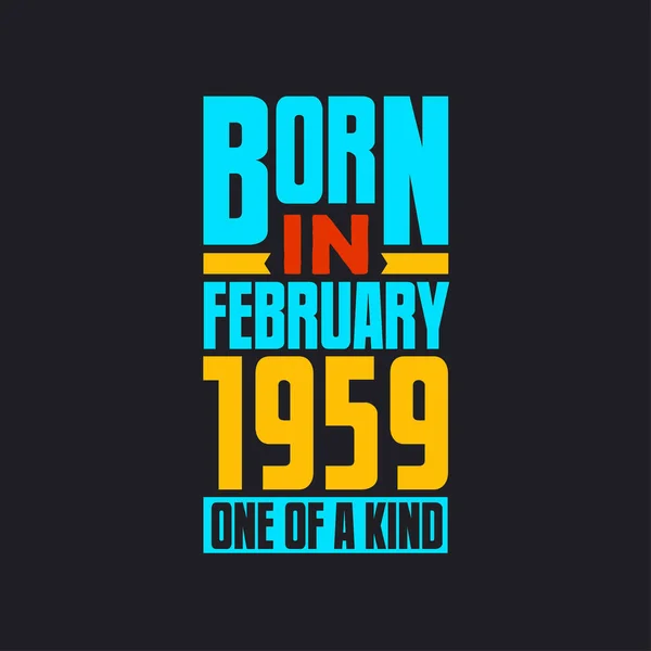 Γεννήθηκε Τον Φεβρουάριο Του 1959 Μοναδικό Στο Είδος Του Περήφανο — Διανυσματικό Αρχείο