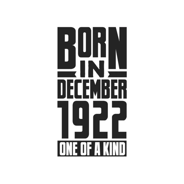 Γεννήθηκε Τον Δεκέμβριο Του 1922 Σχέδια Γενεθλίων Για Τον Δεκέμβριο — Διανυσματικό Αρχείο