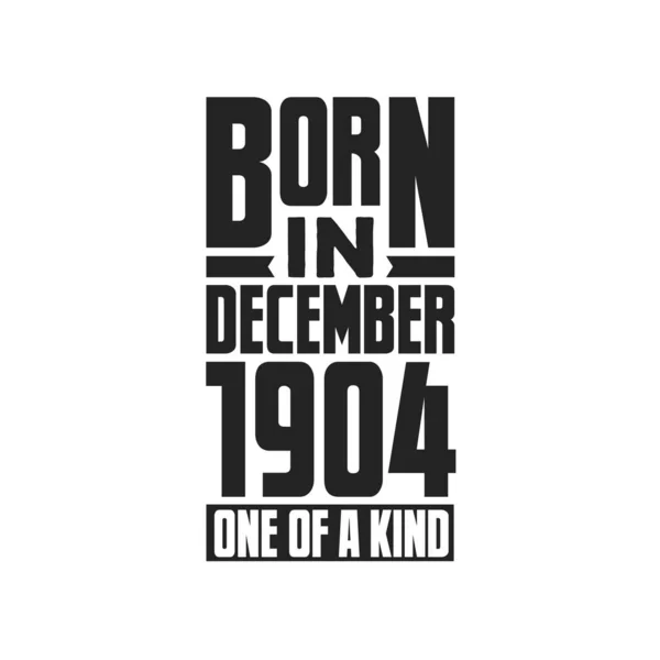 Γεννήθηκε Τον Δεκέμβριο Του 1904 Σχέδια Γενεθλίων Για Δεκέμβριο Του — Διανυσματικό Αρχείο