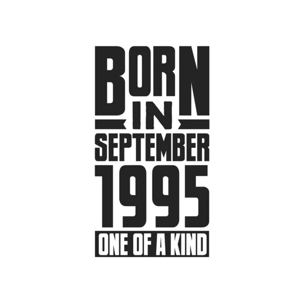 Γεννήθηκε Τον Σεπτέμβριο Του 1995 Σχέδια Γενεθλίων Για Σεπτέμβριο Του — Διανυσματικό Αρχείο