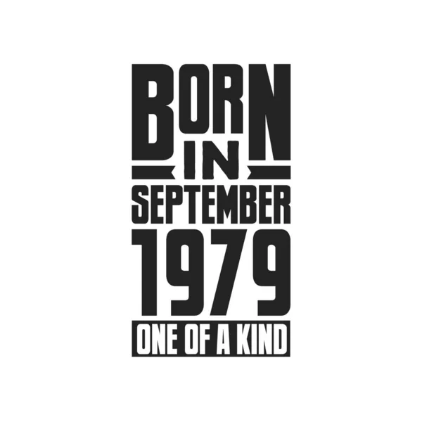 Γεννήθηκε Τον Σεπτέμβριο Του 1979 Σχέδια Γενεθλίων Για Σεπτέμβριο 1979 — Διανυσματικό Αρχείο