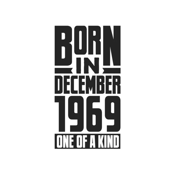 1969年12月生まれ 1969年12月の誕生日の見積もり — ストックベクタ