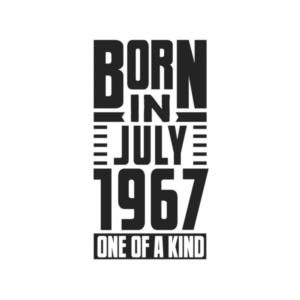 Γεννήθηκε Τον Ιούλιο Του 1967 Σχέδια Γενεθλίων Για Τον Ιούλιο — Διανυσματικό Αρχείο