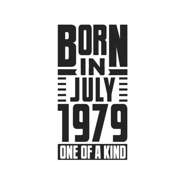 Γεννήθηκε Τον Ιούλιο Του 1979 Σχέδια Γενεθλίων Για Τον Ιούλιο — Διανυσματικό Αρχείο